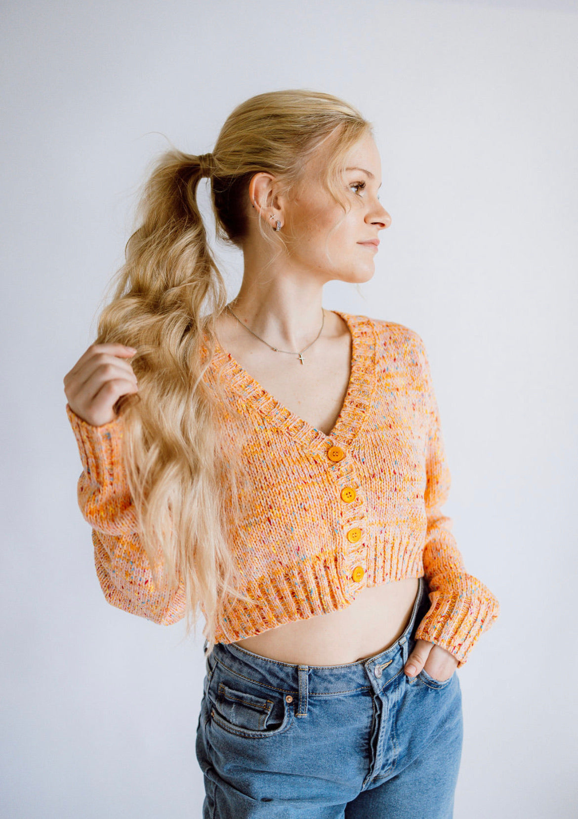 Orange Sherbet Sweater