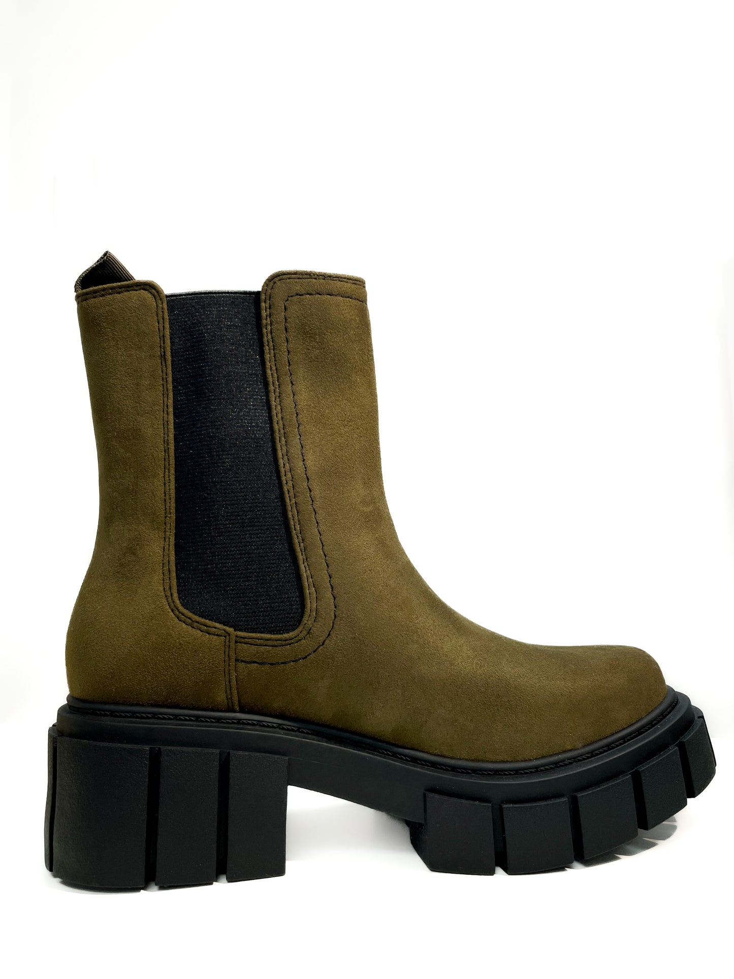 Olive Suede Boot