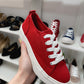 Red Platform Tennis Shoe