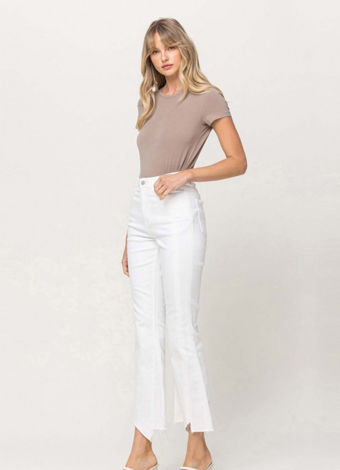 Vervet by Flying Monkey, Selena Optic White High Rise Jeans