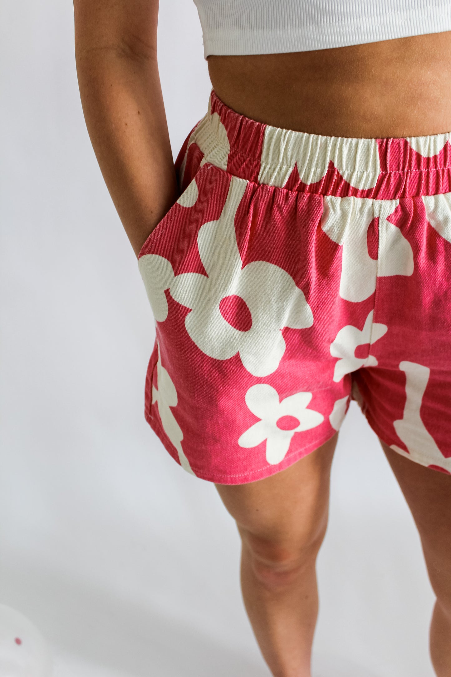 Flower Power Pink Shorts