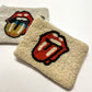Rainbow Rolling Stones Beaded Coin Purse